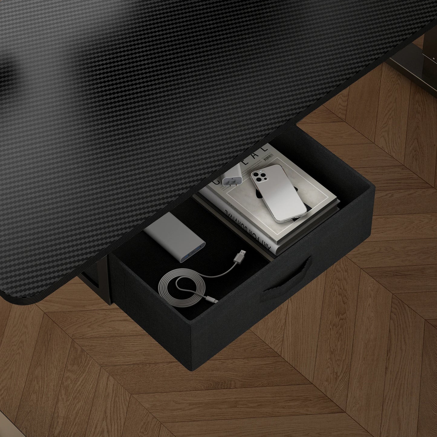 Electric Sit Stand Desk with USB & Drawer – 100cm