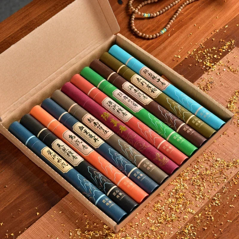 Natural Sandalwood Incense Gift Set with Incense Holder