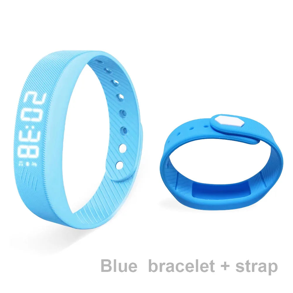 LED Smart Bracelet with Pedometer & Vibration Alarm