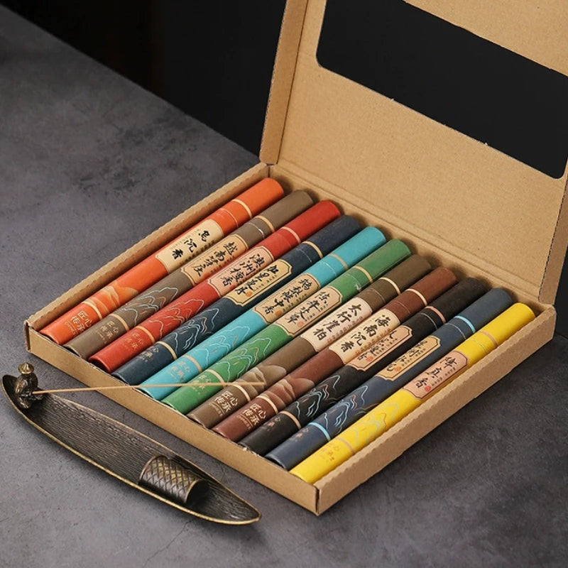 Natural Sandalwood Incense Gift Set with Incense Holder