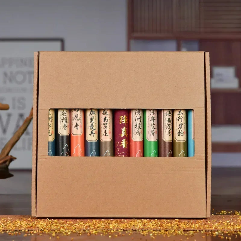 Natural Sandalwood Incense Gift Set with Incense Holder