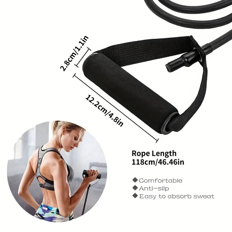 4-Level Resistance Bands with Handles